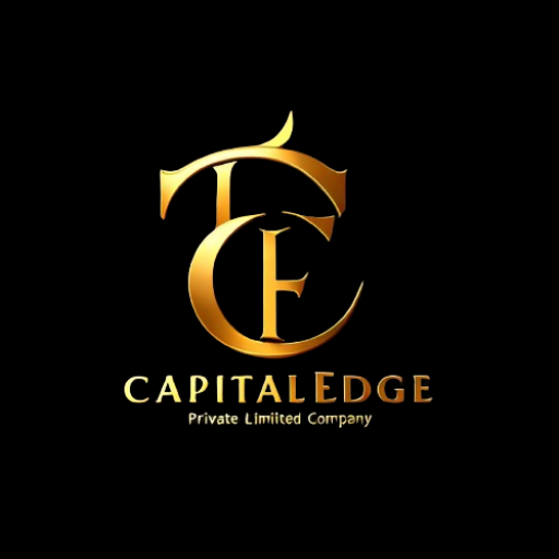 CapitalEdge Consultants logo featuring modern and professional design, symbolizing financial growth and trading expertise.